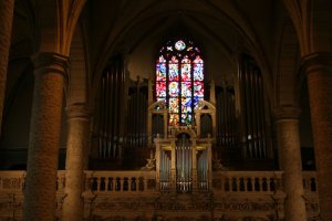 Interior de la Catedral de Notre Dame de Par&iacute;s