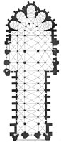 Planta de la Catedral de Reims