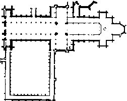 Planta de la Catedral de Wells