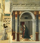 [2] Gentile Bellini (Venecia (?), 1429-Venecia 1507), La Anunciaci&oacute;n, c. 1475 (The Annunciation). T&eacute;cnica mixta sobre tabla. 133 x 124 cm. Madrid, Museo Thyssen-Bornemisza.