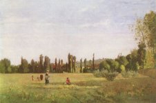 PISSARRO, Camille, La Varenne-Saint-Hilaire, vista desde Champigny, c. 1863, Sz&eacute;pm&uuml;v&eacute;szeti M&uacute;zeum, Budapest