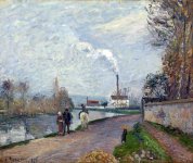 PISSARRO, Camille, El Oise cerca de Pontoise, d&iacute;a nublado, 1876, Museum Boijmans Van, Beuningen, R&oacute;terdam