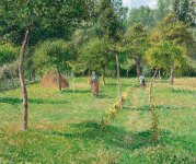 PISSARRO, Camile, El huerto en &Eacute;ragny, 1896, Colecci&oacute;n Carmen Thyssen-Bornemisza en dep&oacute;sito en el Museo Thyssen-Bornemisza