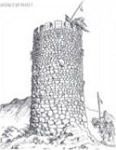 Recreaci&oacute;n de la torre de los Anillos tomada de G&aacute;lvez Parras et al., 1986:80