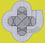 Plano Castillo de Cote, Montellano, Sevilla