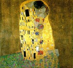 KLIMT, Gustav, El beso, 1907/08, &oacute;leo sobre lienzo, 180 x 180 cm., &Ouml;sterreiches Galerie Belbedere, Schloss Belbedere Viena [Detalle]