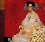 KLIMT, Gustav, Retrato de Fritza Riedler, 1906, &oacute;leo sobre lienzo, 153 x 153 cm., &Ouml;sterreiches Galerie Belbedere, Schloss Belbedere Viena [Detalle]