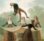 El pelele, 1791-92, cart&oacute;n para tapiz, 267 x 160 cm., Museo del Prado, Madrid