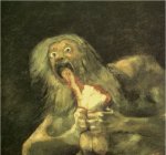 Saturno devorando a sus hijos, 1795, &oacute;leo sobre lienzo, 195 x 126 cm., Museo del Prado, Madrid [Detalle]