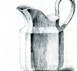 1862 'La lechera', dibujo infantil, Zundert,  l&aacute;piz sobre papel, 27'8 x 22 cm. Museo del Estado Kr&ouml;ller-M&uuml;ller, Otterlo [Detalle]