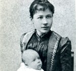 1890 Johanna y Vincent, esposa e hijo del hermano  del artista, Th&egrave;o.