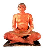 7.	Escriba sentado, 2480-2350 a. C., Mus&eacute;e du Louvre, Par&iacute;s
