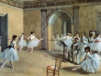 Edgar Degas, El Foyer del ballet en la &oacute;pera,  1872