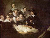 REMBRANDT, La lecci&oacute;n de anatom&iacute;a del Dr. Nicolaes Tulp, 1632, &oacute;leo sobre lienzo, 169,5 x 216,5 cm, Mauritshuis, La Haya