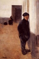 Isidre Nonell, Pobre chiquillo, 1896, &oacute;leo sobre tela, 145 x 94 cm. Abad&iacute;a de Monserrat.