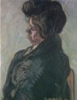 Figura femenina, 1901, &oacute;leo sobre tela, 75 x54 cm. Col. Vda. J. Valent&iacute;, Barcelona