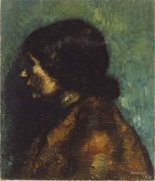 Isidre Nonell, Cabeza de gitana, 1906, Museo Nacional Reina Sof&iacute;a, Madrid.