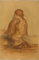 Isidre Nonell, Mujer sentada, 1909, Museo Reina Sof&iacute;a, Madrid