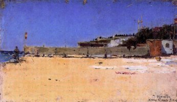 Isidre Nonell, Arenys de Mar, &oacute;leo sobre lienzo. 27 x 47 cm., 1891. Colecci&oacute;n Solanic-Martonell. Barcelona