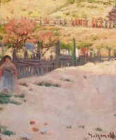 Isidre Nonell, Hombre con gorra, hacia 1895, dibujo a l&aacute;piz Cont&eacute;, color y pulverizado, 15 x10 cm. Col. L. de Caralt, Barcelona.