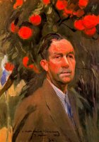 Joaquim Mir. Retrato del escultor Alemany. &Oacute;leo sobre tela. 73 x 59 cm. Colecci&oacute;n particular, Barcelona