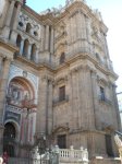 Vista de la entrada principal de la Catedral de M&aacute;laga
