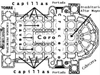 Plano de la Catedral de la Encarnaci&oacute;n, M&aacute;laga