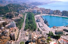 Panor&aacute;mica del Paseo del Parque de M&aacute;laga