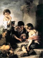 Bartolom&eacute; Esteban Murillo, ‘Ni&ntilde;os jugando a los dados’ (hacia 1675). Munich.