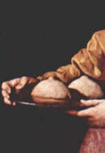 Francisco de Zurbar&aacute;n, 'Santa &Aacute;gueda' (Hacia 1630), Montpellier. (Detalle)