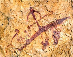 Pintura rupestre de Alca&ntilde;iz