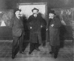 Primera exposici&oacute;n colectiva de Casas, Rusi&ntilde;ol y Claras&oacute;, 1890, Sala Par&eacute;s de Barcelona.