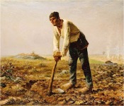 Jean-Fran&ccedil;ois Millet, El Hombre de la azada