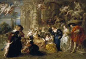 Peter Paul Rubens,  El jard&iacute;n del amor (1630-1635)., Museo del Prado