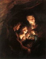 Peter Paul Rubens,  Vieja con cesta, &oacute;leo sobre lienzo, 116 x 92 cm., Gem&auml;ldegalerie Alte Meister, Dresde (Alemania)