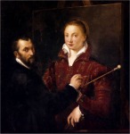 Sofonisba Anguissola, Bernandino Campi retratando a la artista (c. 1559)