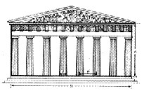 Alzado del partenon