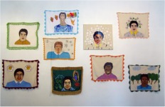 Miguel P&eacute;rez "Rostro de uso m&uacute;ltiple". Bordado