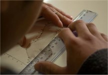 "Mancha: punto de encuentro, punto de reflexi&oacute;n", una obra de Andr&eacute;s C. Henr&iacute;quez Ram&iacute;rez, Cristi&aacute;n Gatica Barra y Jorge Restrepo en el Liceo Nuevo Mundo, Mulchen, Chile.  Foto de &Aacute;lvaro Gonz&aacute;lez, 2013