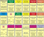 Michael L&oacute;pez. Tarjetas de Monopolio del arte  