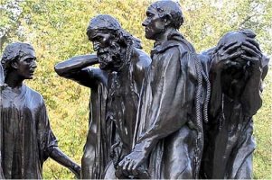 RODIN, Augusto, ‘Los burgueses de Calais’, bronce [Detalle]