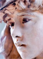 RODIN, Auguste, ‘La joven con sombrero de flores’ (h.1865) [Detalle]