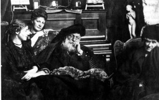 Rouse Beuret y Rodin en Meudon, 1916