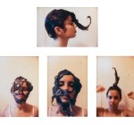 Ana Mendieta, "Untitled" (Cosmetic Facial Variations), 1972