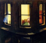 1928, 'Night windows' (Ventanas de noche) &oacute;leo sobre lienzo, 73'7 x 86'4 cm., The Museum of Modern Art de Nueva York [Detalle]