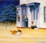 1931 'Hotel room (Habitaci&oacute;n de hotel)', &oacute;leo sobre lienzo, 152'4 x 165'7, Museo Thyssen-Borsemisza, Madrid [Detalle]