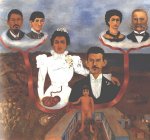 Mis abuelos mis padres y yo, 1936, &oacute;leo y temple sobre l&aacute;mina