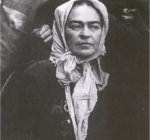 Frida en la manifestaci&oacute;n de 1954