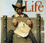 1923, 22 de noviembre, Acci&oacute;n de Gracias, so glot&oacute;n, portada de la revista "Life". &Oacute;leo sobre lienzo, 79 x 59 cm., Stockbridge, MA, The Norman Rockwell Museum [Detalle]