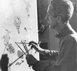 Rockwell pintando un cuadro